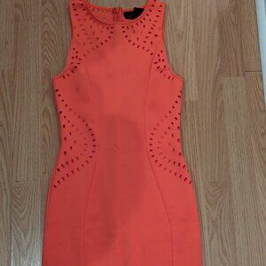 Flattering Coral Dress